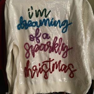 NWT:Queen of Sparkles: I’m dreaming of a sparkly Christmas sweater